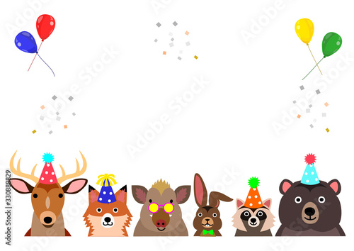 party woodland animals border