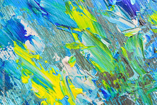 Abstract art, colorful oil paintings on canvas are beautiful, modern art Contemporary art. 
