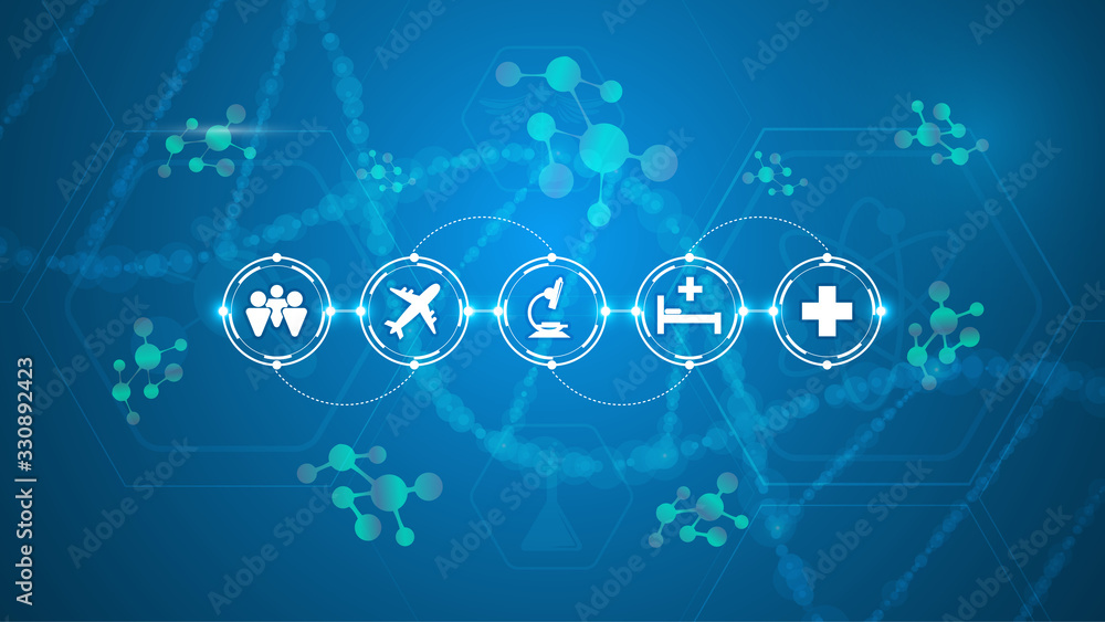 Fototapeta premium operating disease control medical healthcare processing system concept background