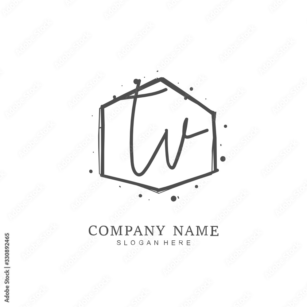 Handwritten initial letter T V TV for identity and logo. Vector logo template with handwriting and signature style.