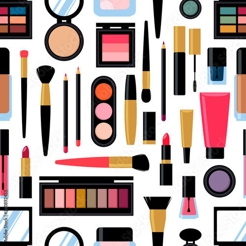 Seamless diiferent cosmetic products