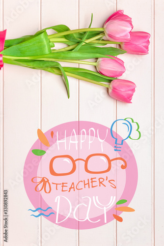 Beautiful tulip flowers and...
