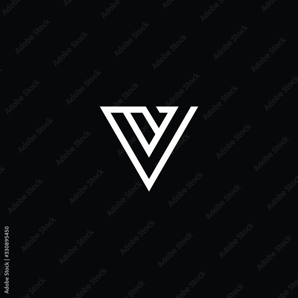 Minimal elegant monogram art logo. Outstanding professional trendy awesome artistic V VV initial based Alphabet icon logo. Premium Business logo White color on black background Minimal elegant monogram art logo. Outstanding professional trendy awesome artistic V VV initial based Alphabet icon logo. Premium Business logo White color on black background