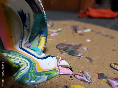 spilled paint