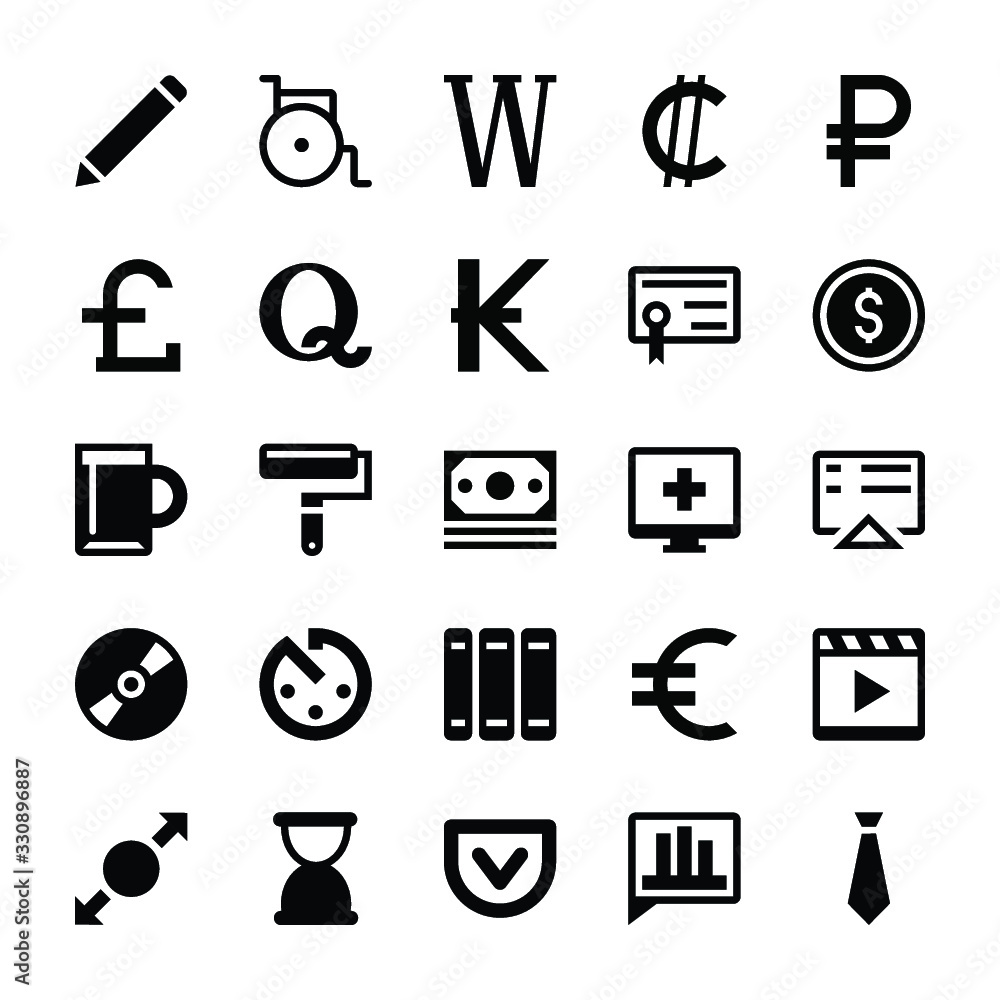 Glyph User Interface Icons Pack Glyph User Interface Icons Pack