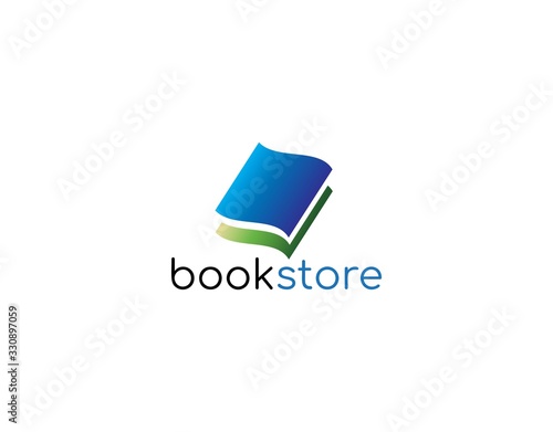 Abstract Book Logo Design Template Vector Illustration. Design with Modern and Colorful Concept Isolated on White Background. Suitable for Library, Bookstore, Reader Community, Publishing Company, etc