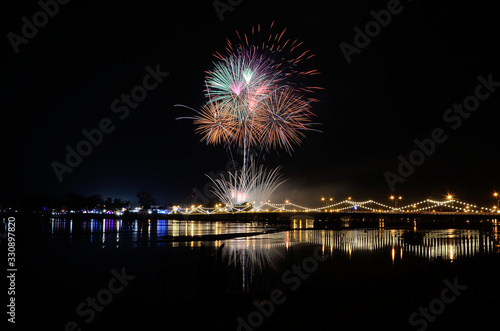 fireworks over the city © Pawarisa