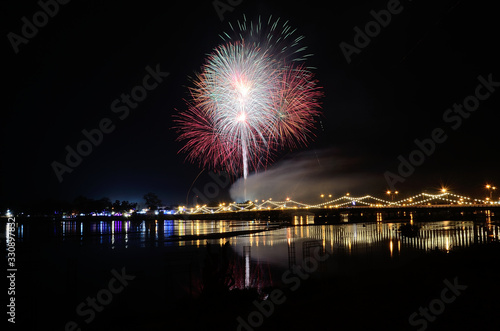 fireworks over the city © Pawarisa