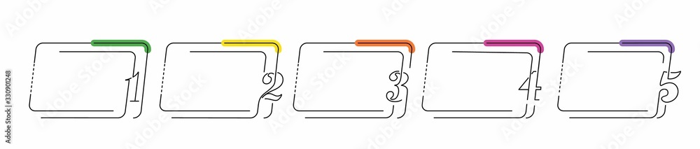 Design elements of business infographics Frames. Vector trendy design template Design elements of business infographics Frames. Vector trendy design template