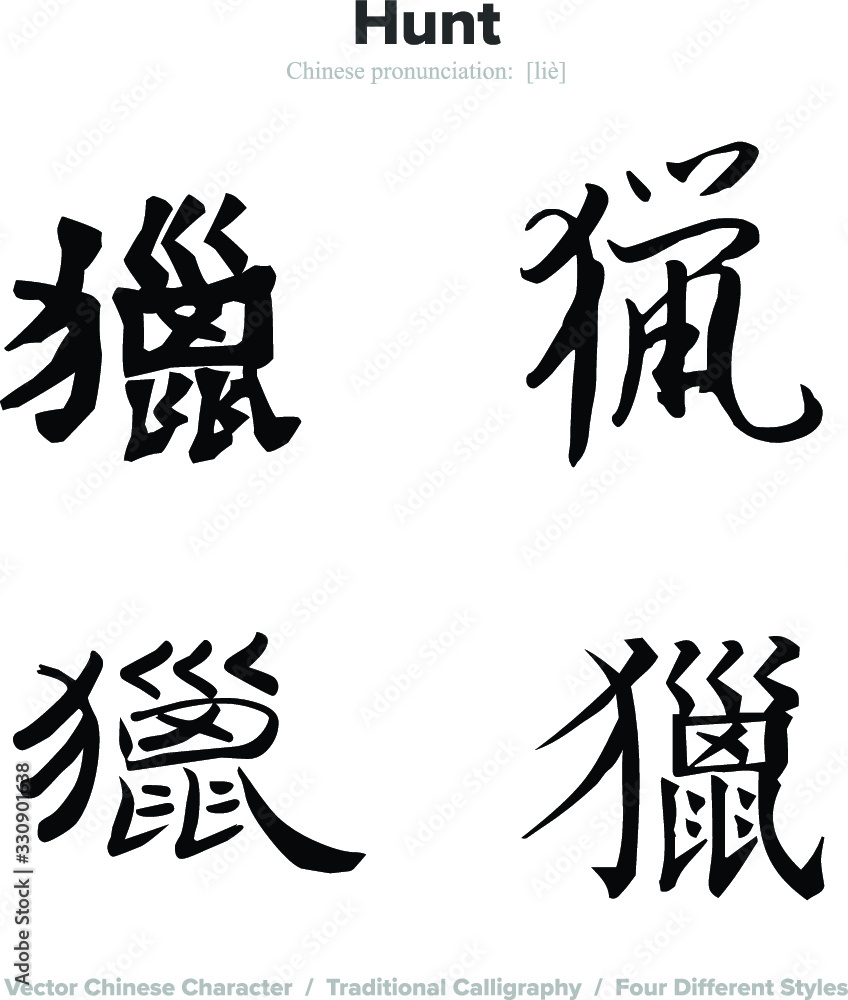- Chinese Calligraphy with translation, 4 styles - Chinese Calligraphy with translation, 4 styles