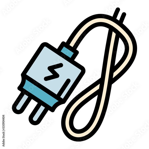 Electronic cigarette charger icon. Outline electronic cigarette charger vector icon for web design isolated on white background