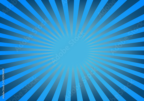 Sparkling blue rays in a straight line from the center - beautifully distributed, backgrounds, abstract