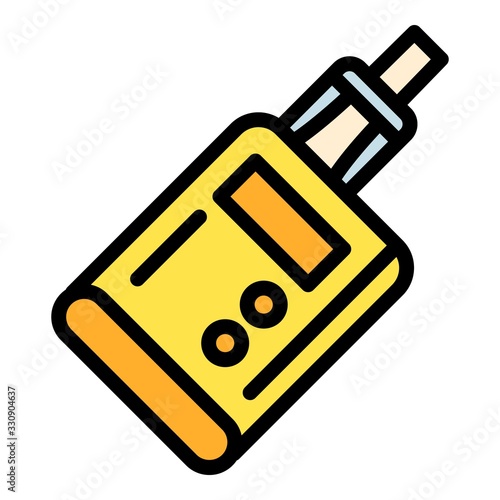 Electronic vape icon. Outline electronic vape vector icon for web design isolated on white background
