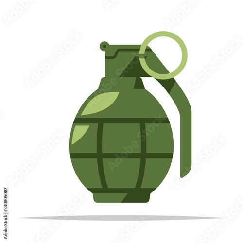 Hand grenade vector isolated illustration