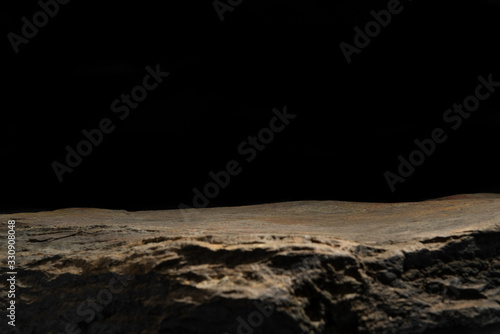 natural stone on a black background
