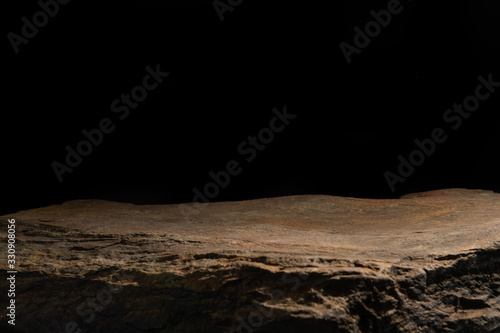  natural stone on a black background