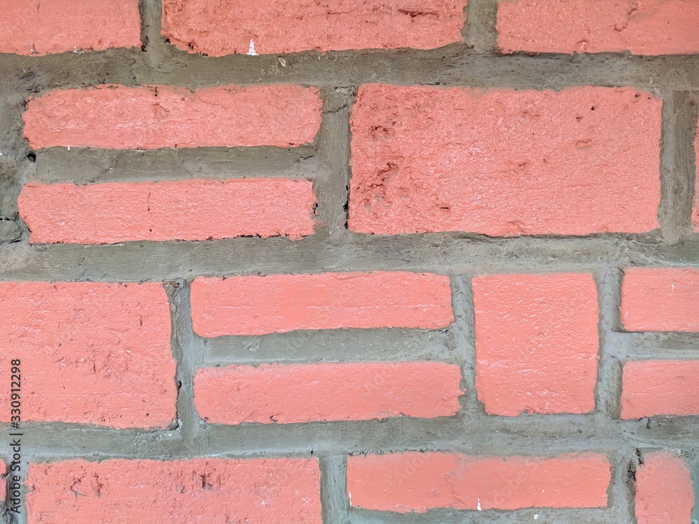 Obraz premium red brick wall background