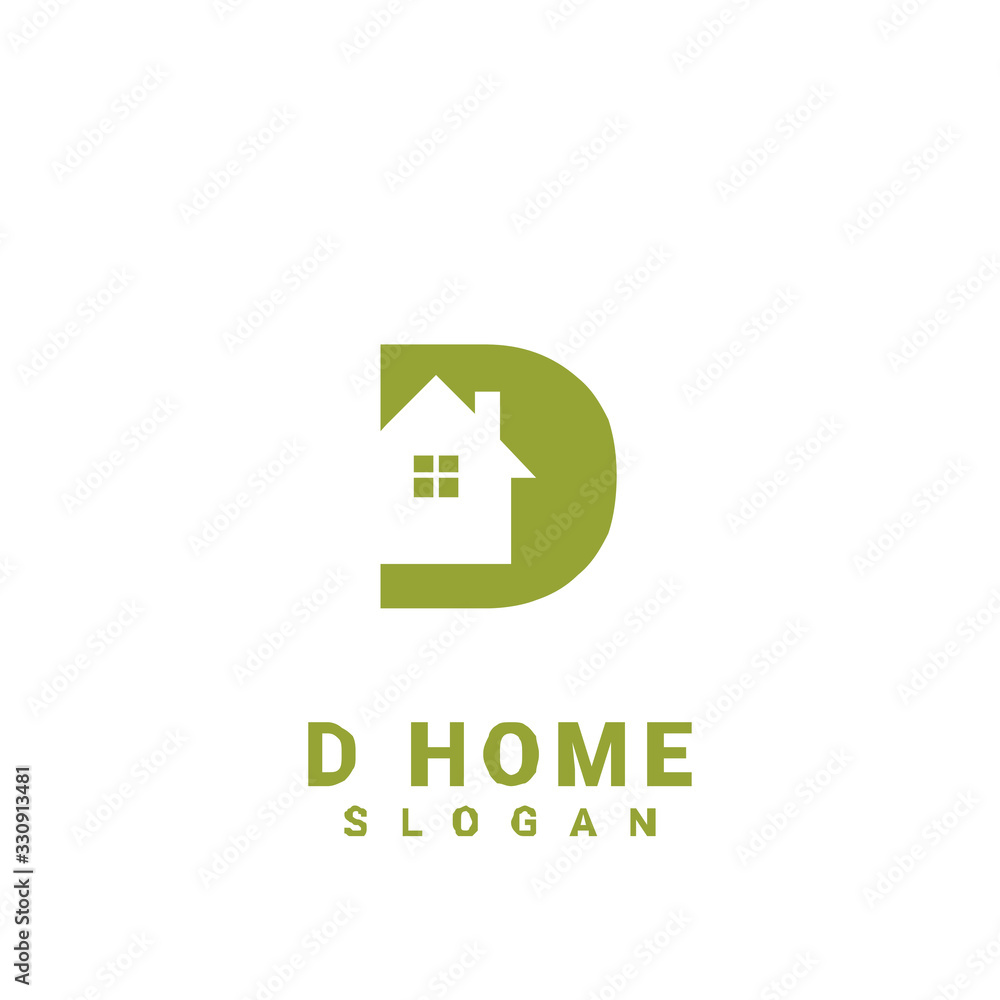 D HOUSE initial gold logo icon design D HOUSE initial gold logo icon design