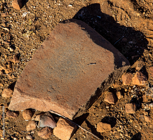 Grinding Stone, Aboriginal artefacts, Australia photo