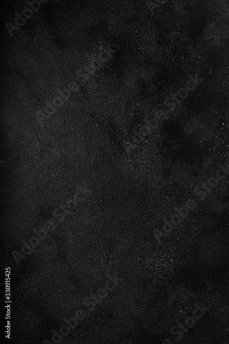Fototapeta Dark moody black with grey concrete texture or background. With place for text and image