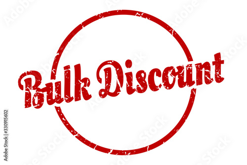 bulk discount sign. bulk discount round vintage grunge stamp. bulk discount