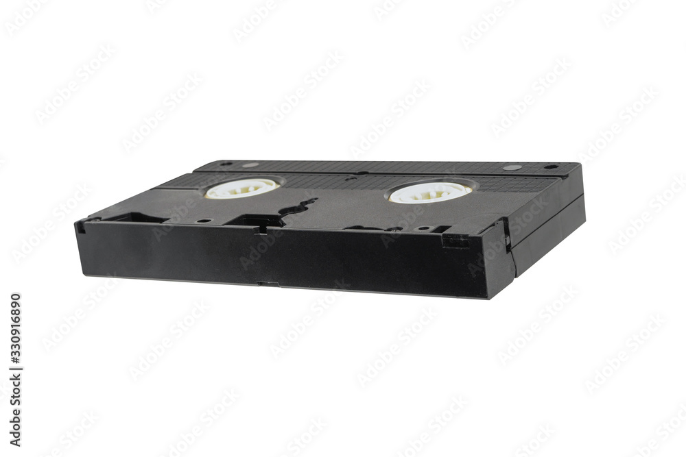 video tape cassette isolated on white background video tape cassette isolated on white background