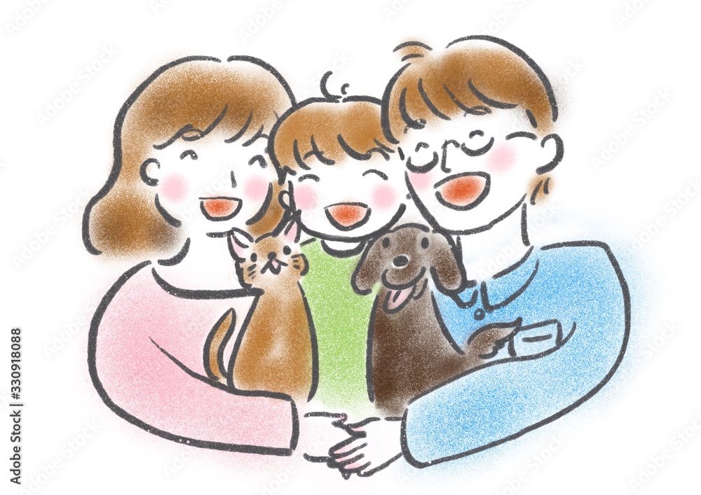 家族　イラスト