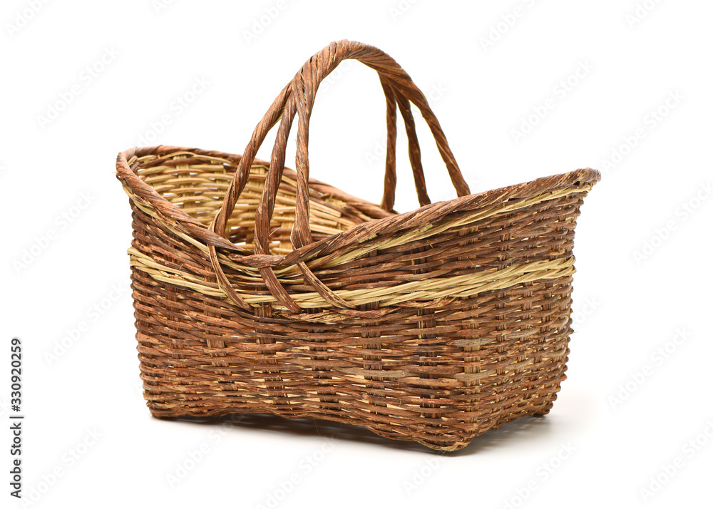 Obraz premium empty basket on white background 