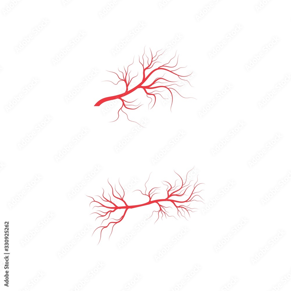 Fototapeta premium Veins icon Vector Illustration design