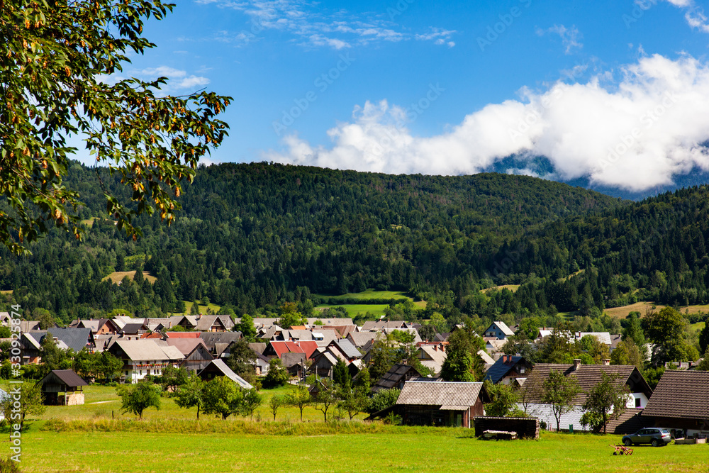View of Stara Fuzina, Slovenia