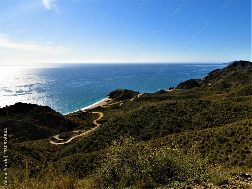 Coastal landscape in southern Spain