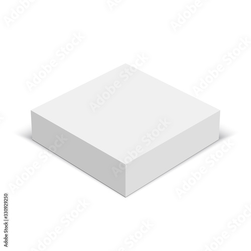 White square box. Package. Vector illustration. © Albert999