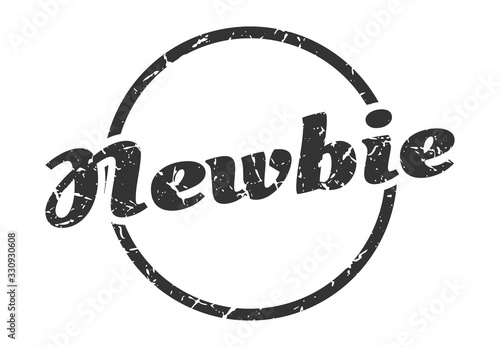 newbie sign. newbie round vintage grunge stamp. newbie