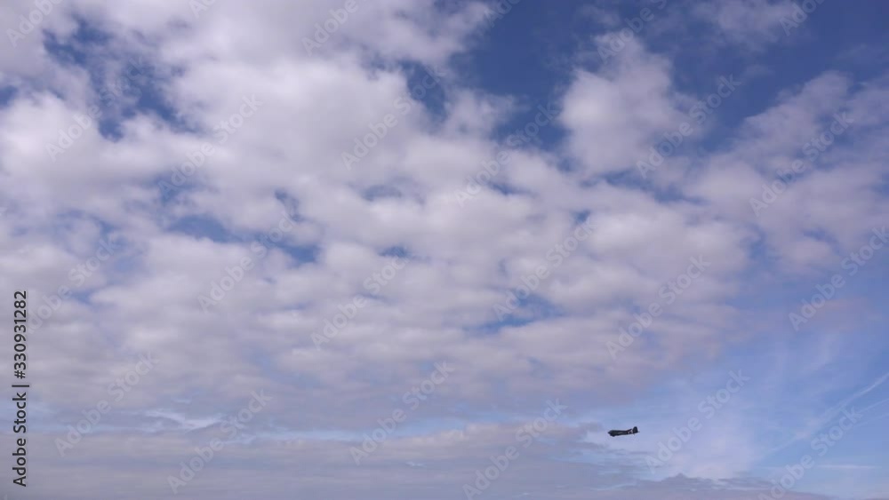 Plane in airshow flying low overhead UK 4K Plane in airshow flying low overhead UK 4K