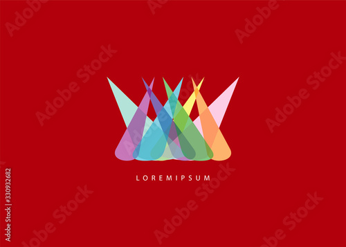 Stage Lighting Logo - Light lamp concert Logo