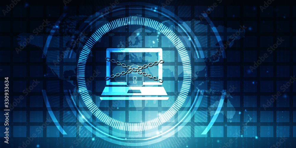 Obraz premium Digital Abstract technology background,2d illustration