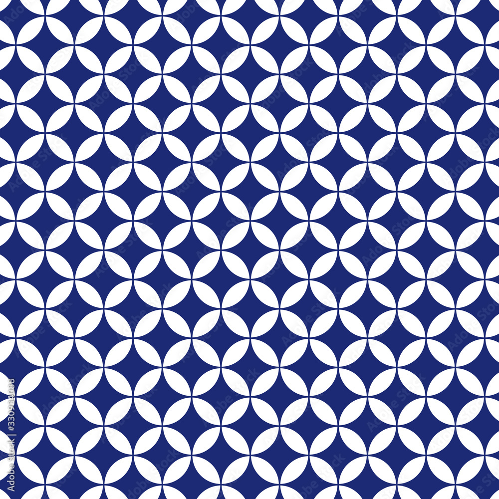 花七宝模様 青 Stock Illustration Adobe Stock 花七宝模様 青 Stock Illustration Adobe Stock