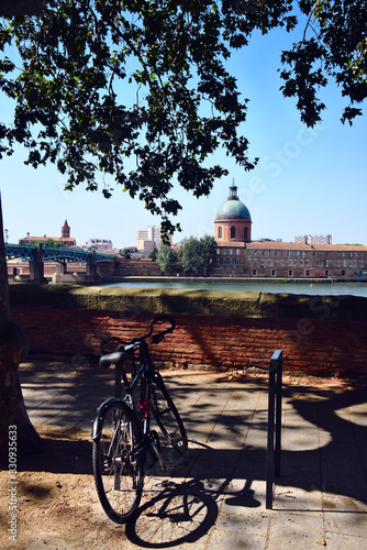 River bank in Toulouse, France