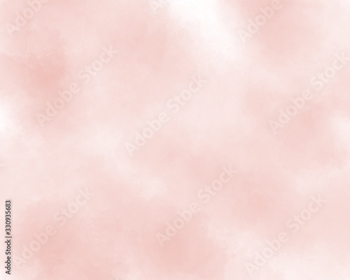 Pink watercolor painted paper texture background, light background. 
