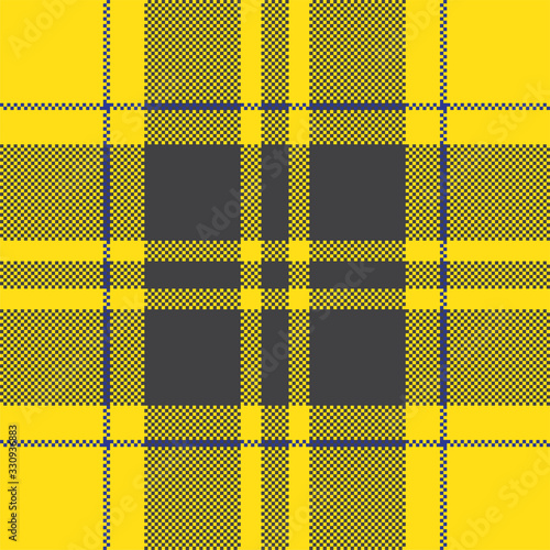 Pixel background vector design. Modern seamless pattern plaid. Square texture fabric. Tartan scottish textile. Beauty color madras ornament.