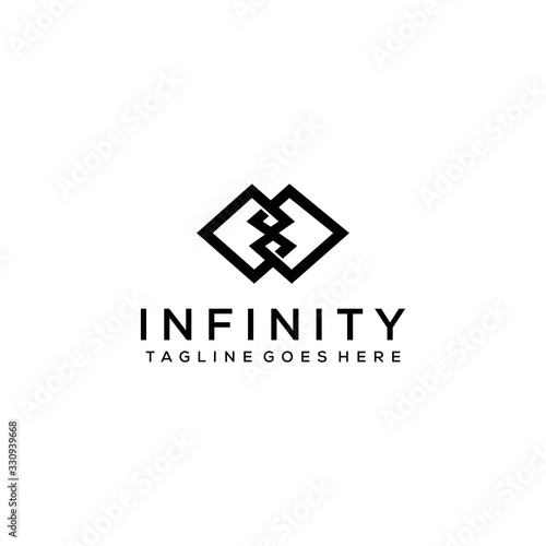 Modern abstract infinity icon design logo icon template.