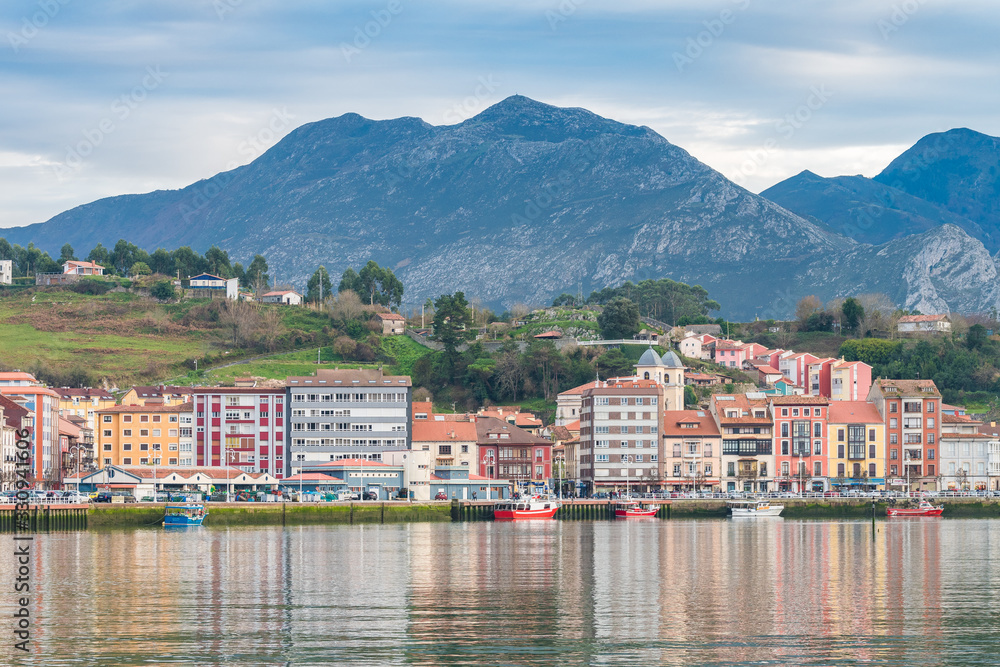 fishing town of ribadesella in asturias, Spain