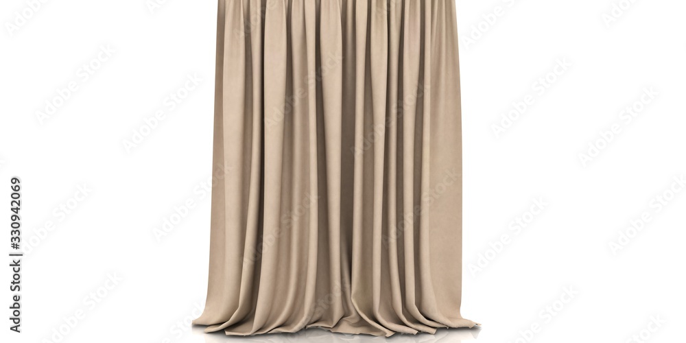 curtains . 3d Render Illustration. curtains . 3d Render Illustration.