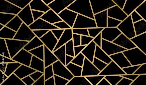 Abstract Background Black Gold Line