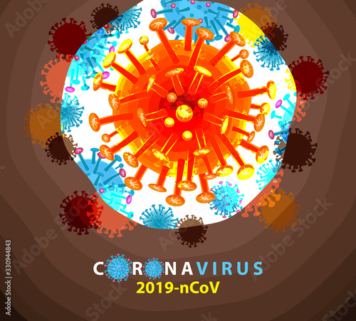 Corona Virus, llergy bacteria, medical healthcare, microbiology concept. Disease germ, pathogen organism, infectious micro virology
