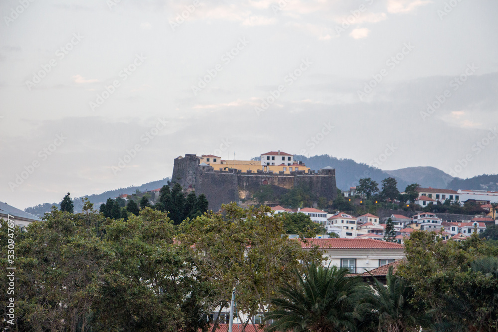 Fortress of Funchal City on Island of Madeira