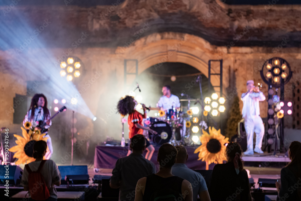 Bontida, Romania - 2019 Electric Castle: Artist performing live on the main stage at  festival.