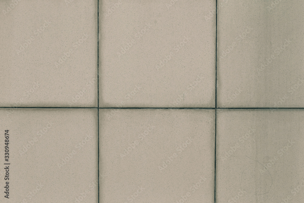 Fototapeta premium old square tile with dirty scuffs background texture
