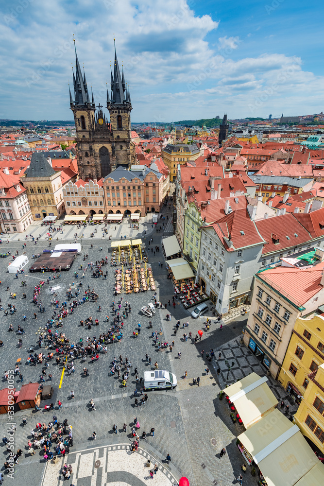Obraz premium Old Town Square in Prague, Czech Republic.