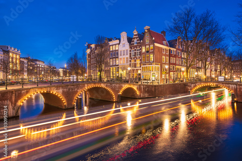 Amsterdam, Netherlands Bridges and Canals #330950234